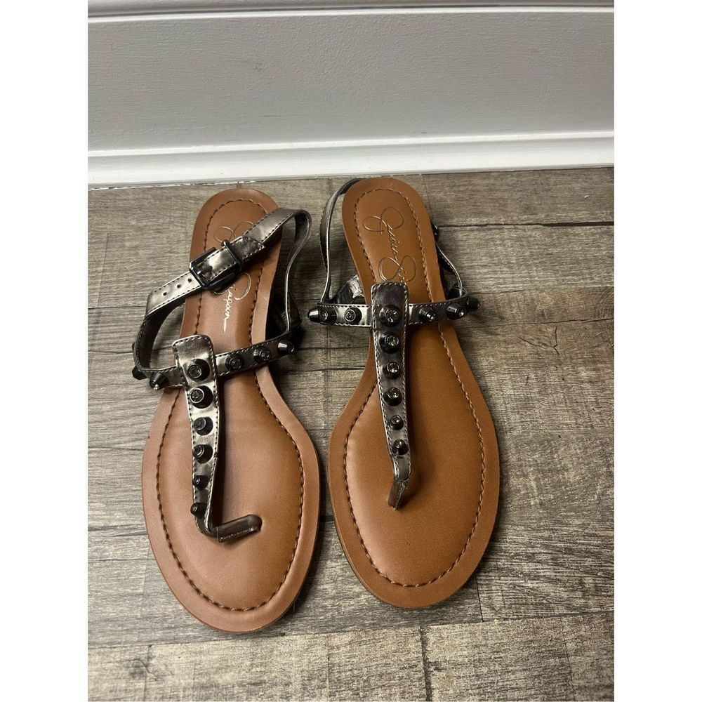 Jessica Simpson studded rhinestone sandals size 6.5